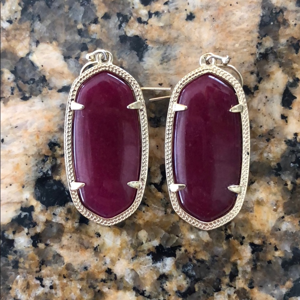 Kendra Scott Earings- Danielle- Maroon